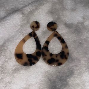 Leopard print earrings